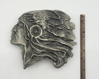 Vintage Indian Chief Belt Buckle
