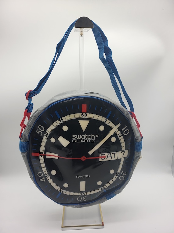 Swatch Quartz Swiss Watch Convertible Shoulder Bag or Backpack