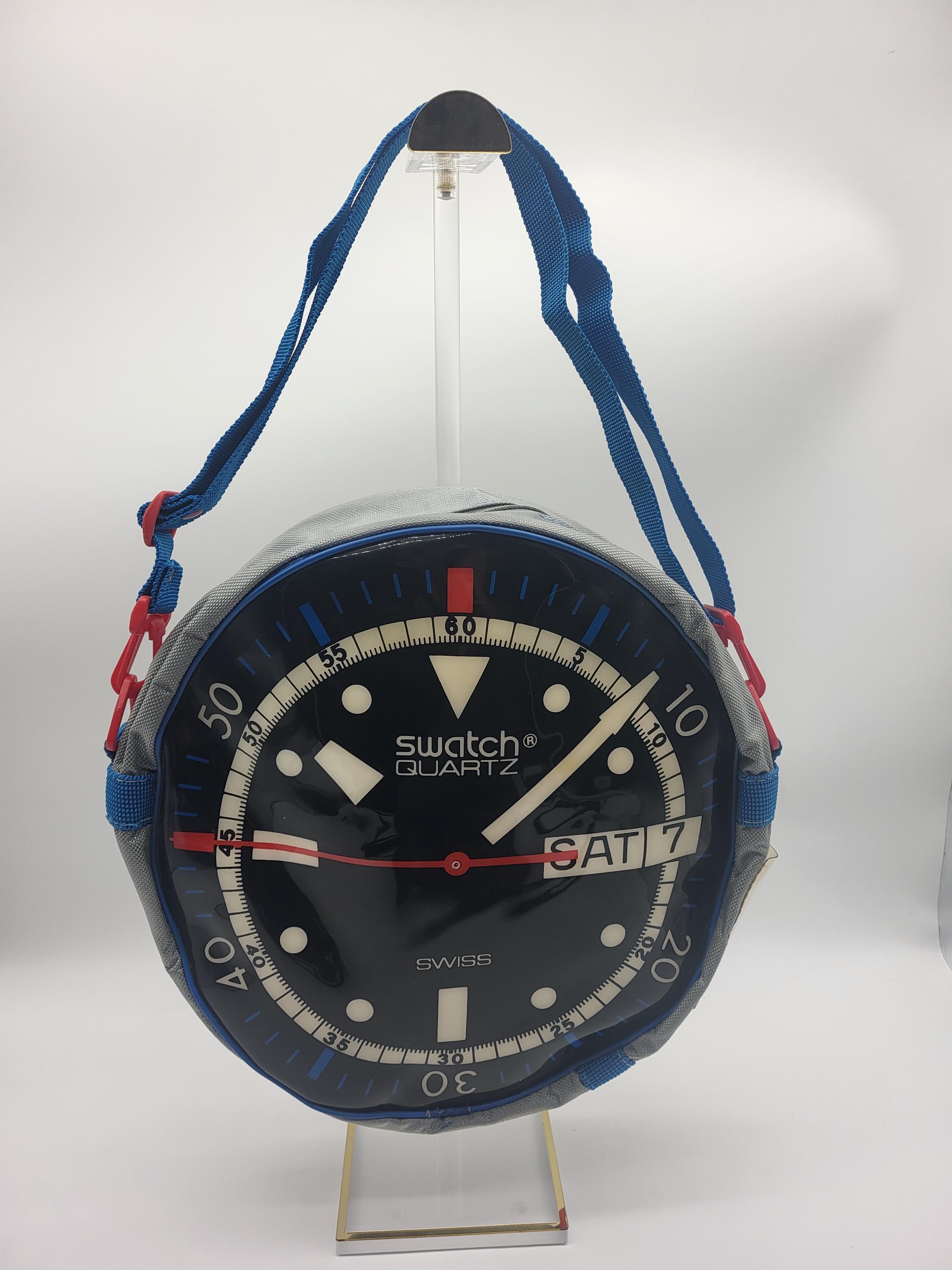 Swatch Quartz Swiss Watch Convertible Shoulder Bag or Backpack