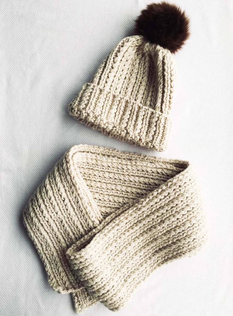READY TO SHIP knit accessories antiallergic winter beret Handmade scarf crochetknitted child scarf and hat set knitted warm hat