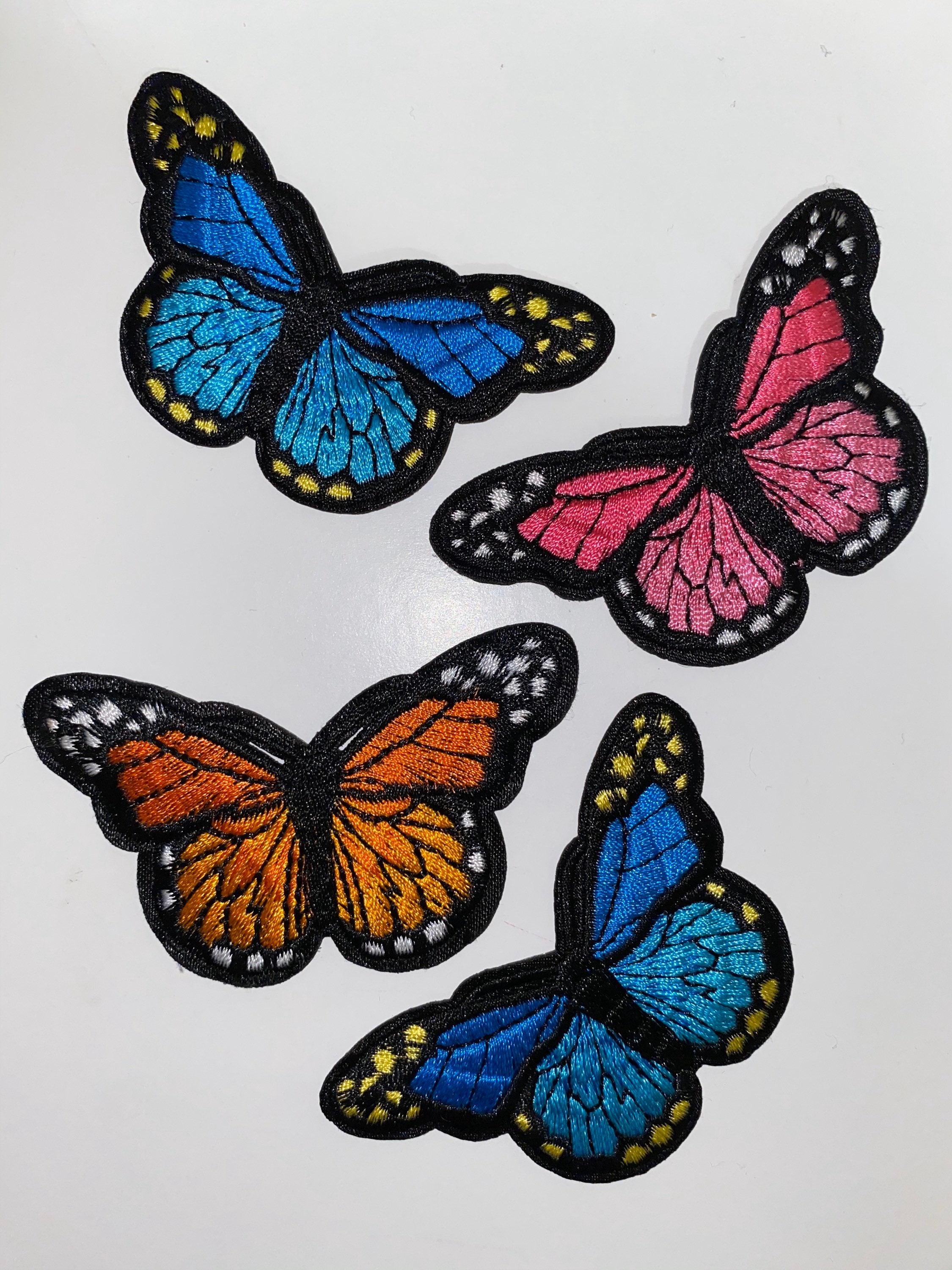 Blue Butterfly Patches Etsy