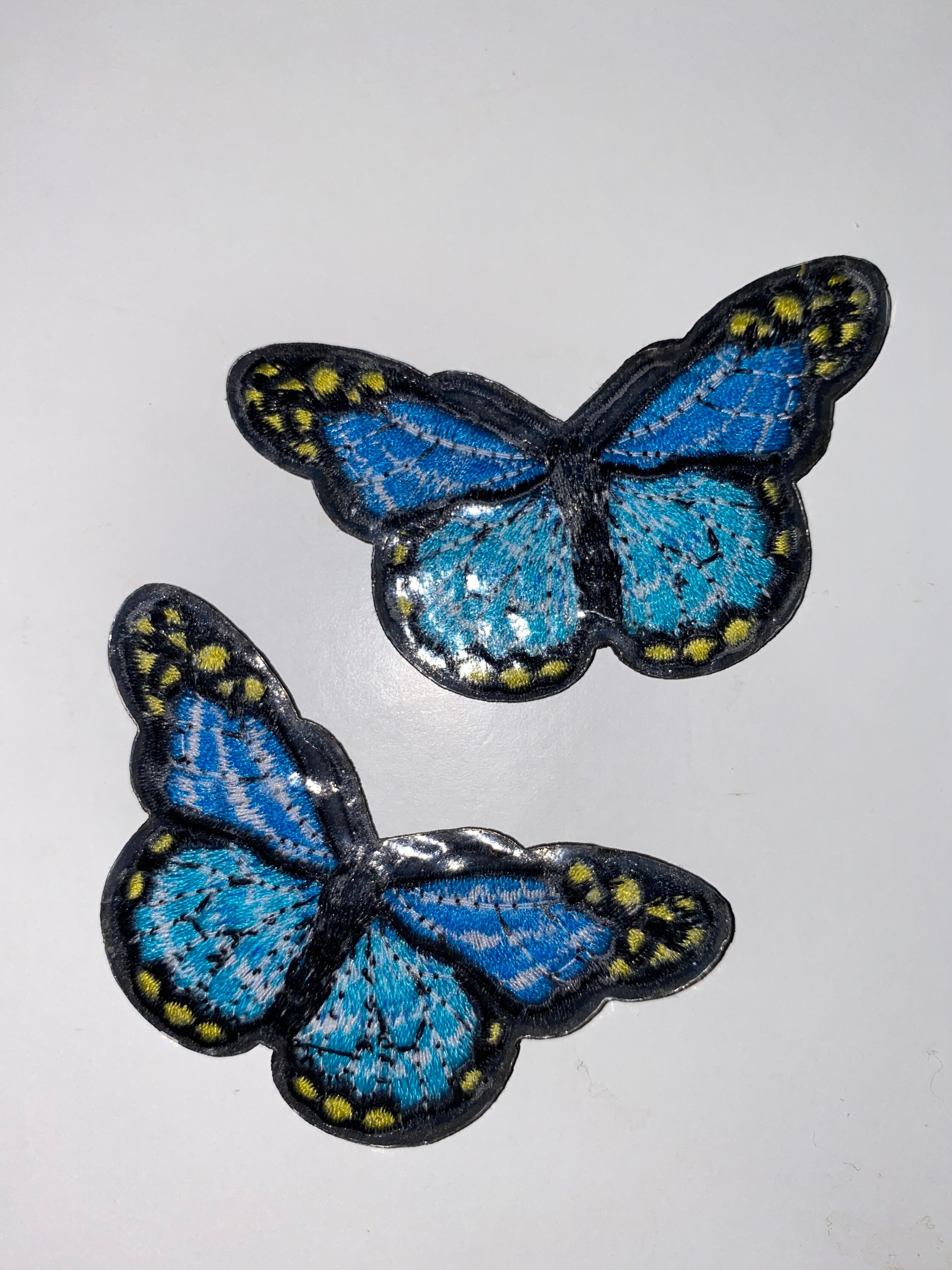 Blue Butterfly Patches Etsy