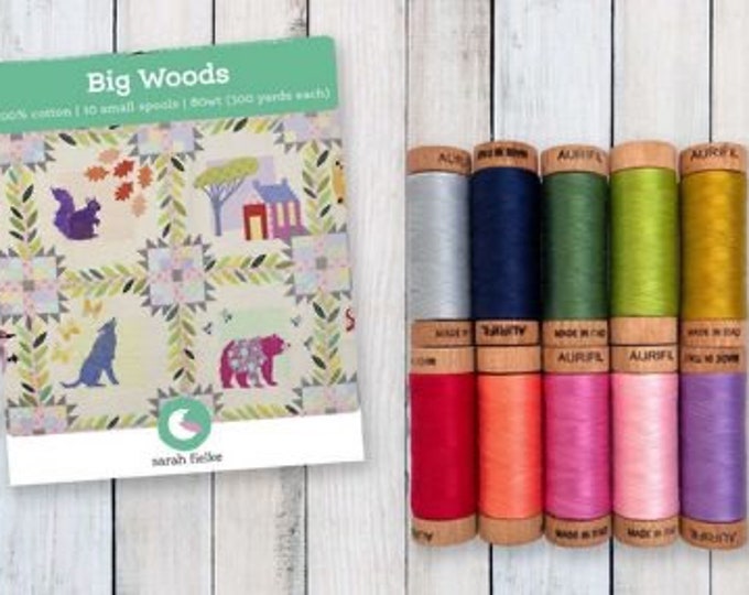 Pre-order:  Aurifil Thread Big Woods by Sarah Fielke