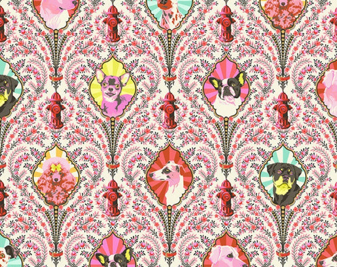 Besties Metallic Puppy Dog Eyes in Blossom by Tula Pink for FreeSpirit