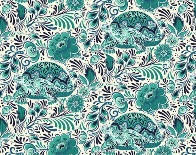 Besties No Rush Bluebell by Tula Pink for FreeSpirit
