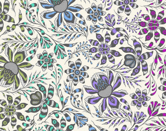 Pre-order:  ROAR!  Wild Vine Mist by Tula Pink for FreeSpirit