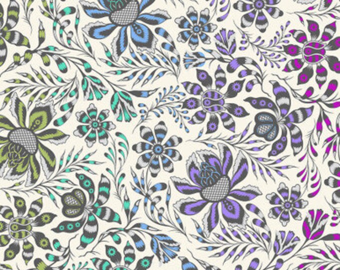 Pre-order:  ROAR!  Super Wild Vine Mist 108" by Tula Pink for FreeSpirit