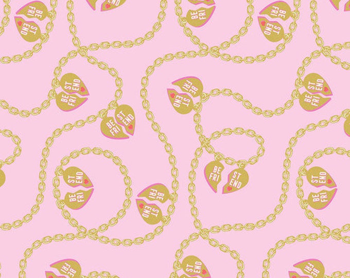 Besties Metallic Lil Charmer Blossom by Tula Pink for FreeSpirit