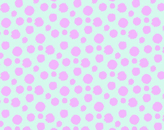 Pre-order:  Tabby Road Deja Vu Fur Ball Technomint by Tula Pink for FreeSpirit