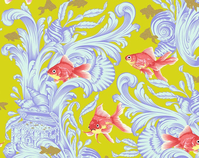 Besties Metallic Treading Water by Tula Pink for FreeSpirit