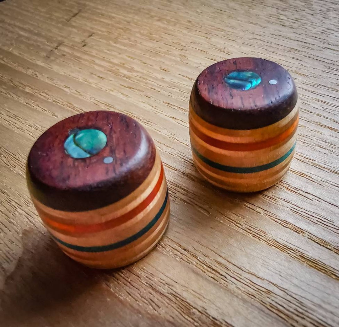 Handmade Wooden Guitar Knob Skateboard/rosewood/abalone Etsy