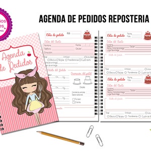 Agenda de Pedidos de Pastelaria / Caderno de Pedidos de Pastelaria / PDF Organipedidos / Caderno organizador de pedidos