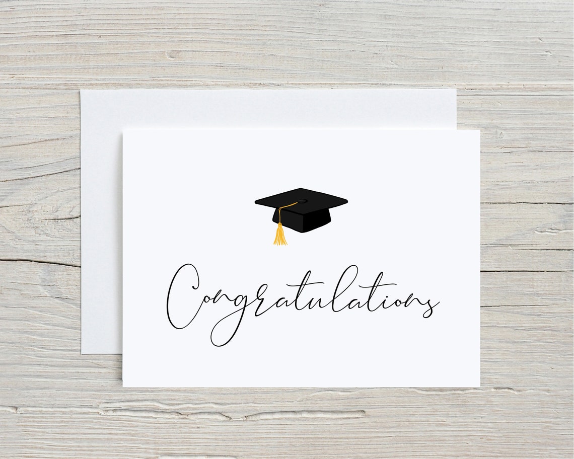 Congratulations Card Graduating Class College Graduate | Etsy