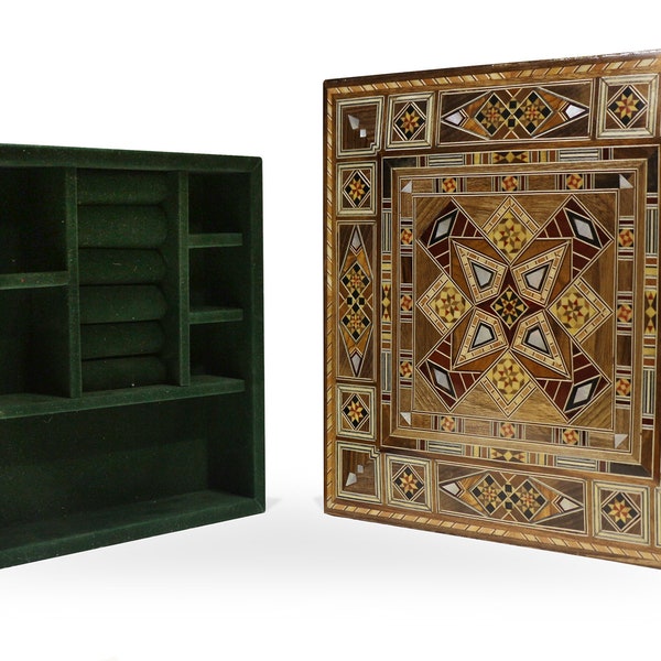 Holz Schmuckkasten (nicht enthalten) Unterteilung,Box,Kunsthandwerk K 22-26