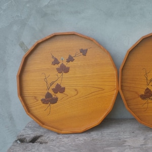 vintage Wood Tray,Florentine Tray,Venetian Wood Tray,Wood Hand Paint Decorative Tray,Tray Flower,Tray White,Tray floral,Decorated tray of 2