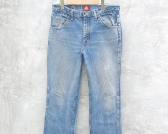 Faded jeans, Vintage wrangler Blue Jeans W31 W32,cool jeans, wrangler ,wrangler Denim, retro, wrangler slim fit