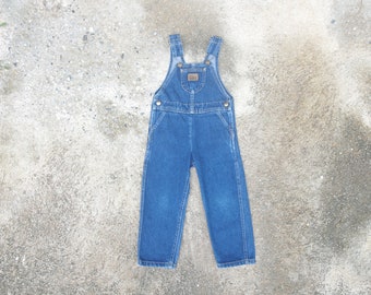 Big Smith Bib Overalls Blue Denim Vintage Carpenter Rockabilly Work Farm 43 x 28