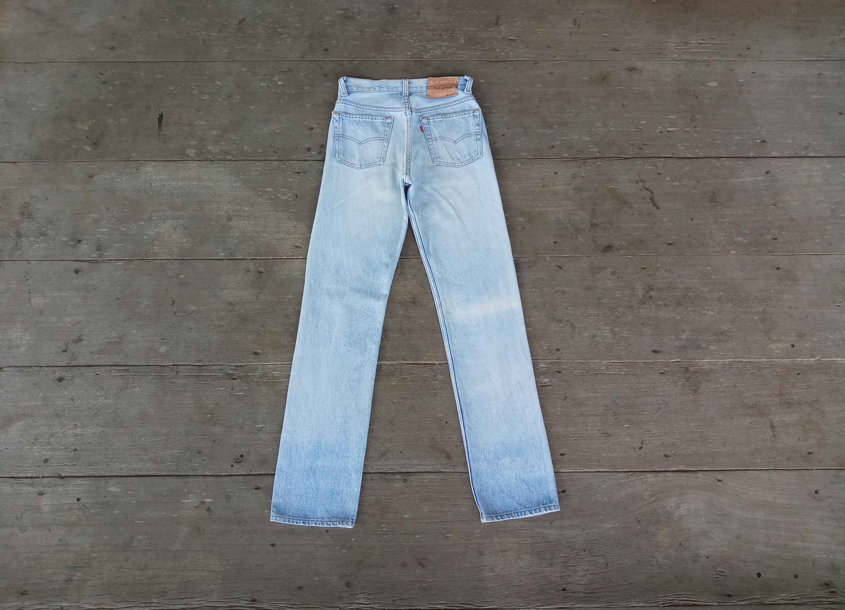 Vintage Faded Levi's 501xx Jeans: 90s Ripped Denim, W27 L32 - Etsy
