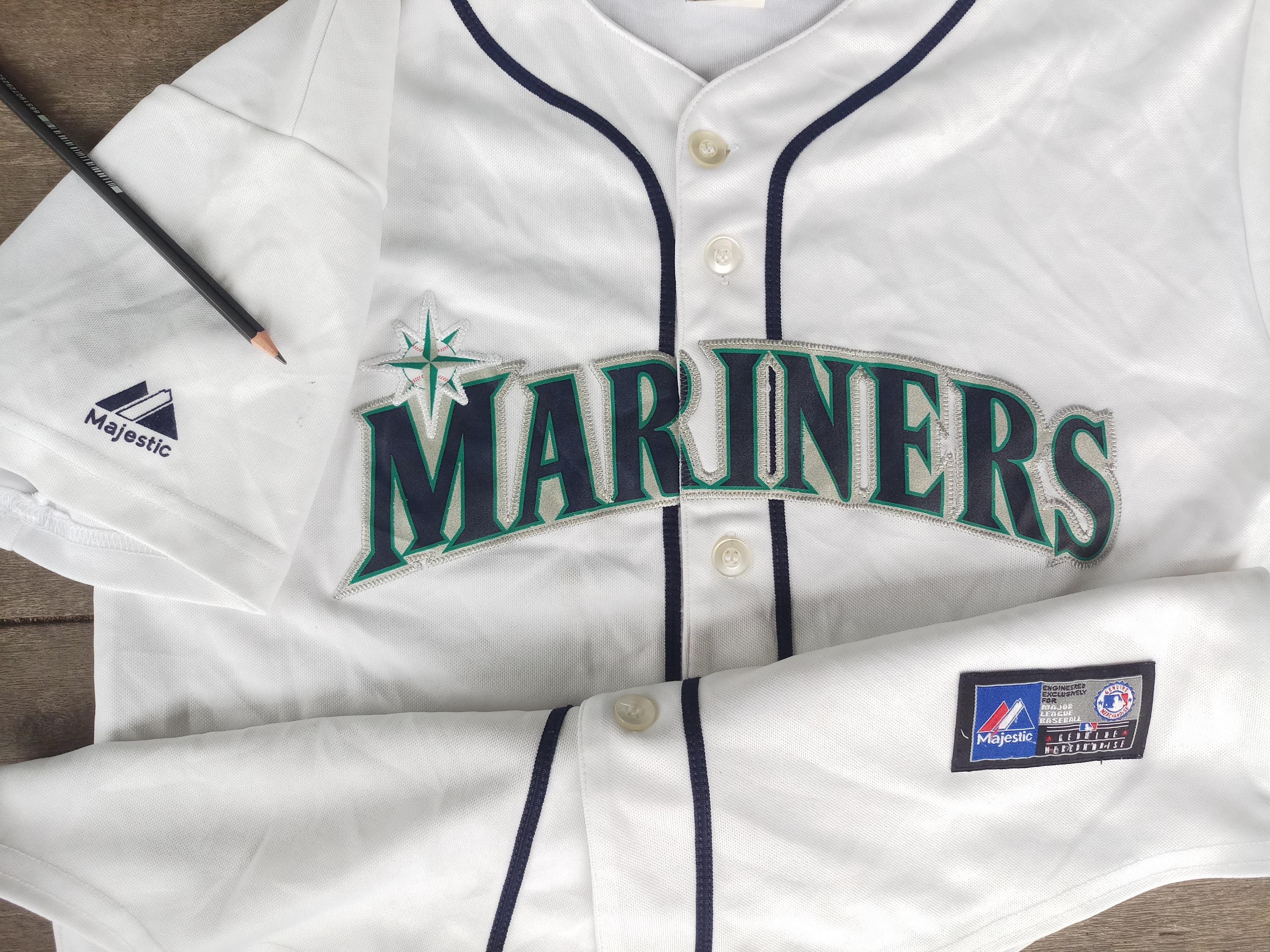 Vintage Seattle Mariners Jersey: Majestic Baseball Shirt, Size S 