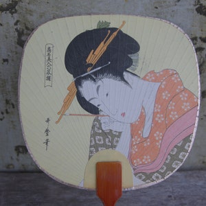 woman Hand fan,fan,fan paper horse,fan japan,Japanese Sensu,Folding Fan,Kimono Accessories,Decor,vintage fan,vintage fan japan,summer