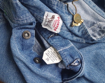 Perfect,vintage 70s 80s Pointer Brand Denim Overalls Size XS