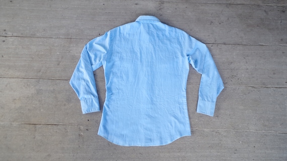 Vintage 70s 80s Wrangler pearl snap Westren Shirt… - image 3