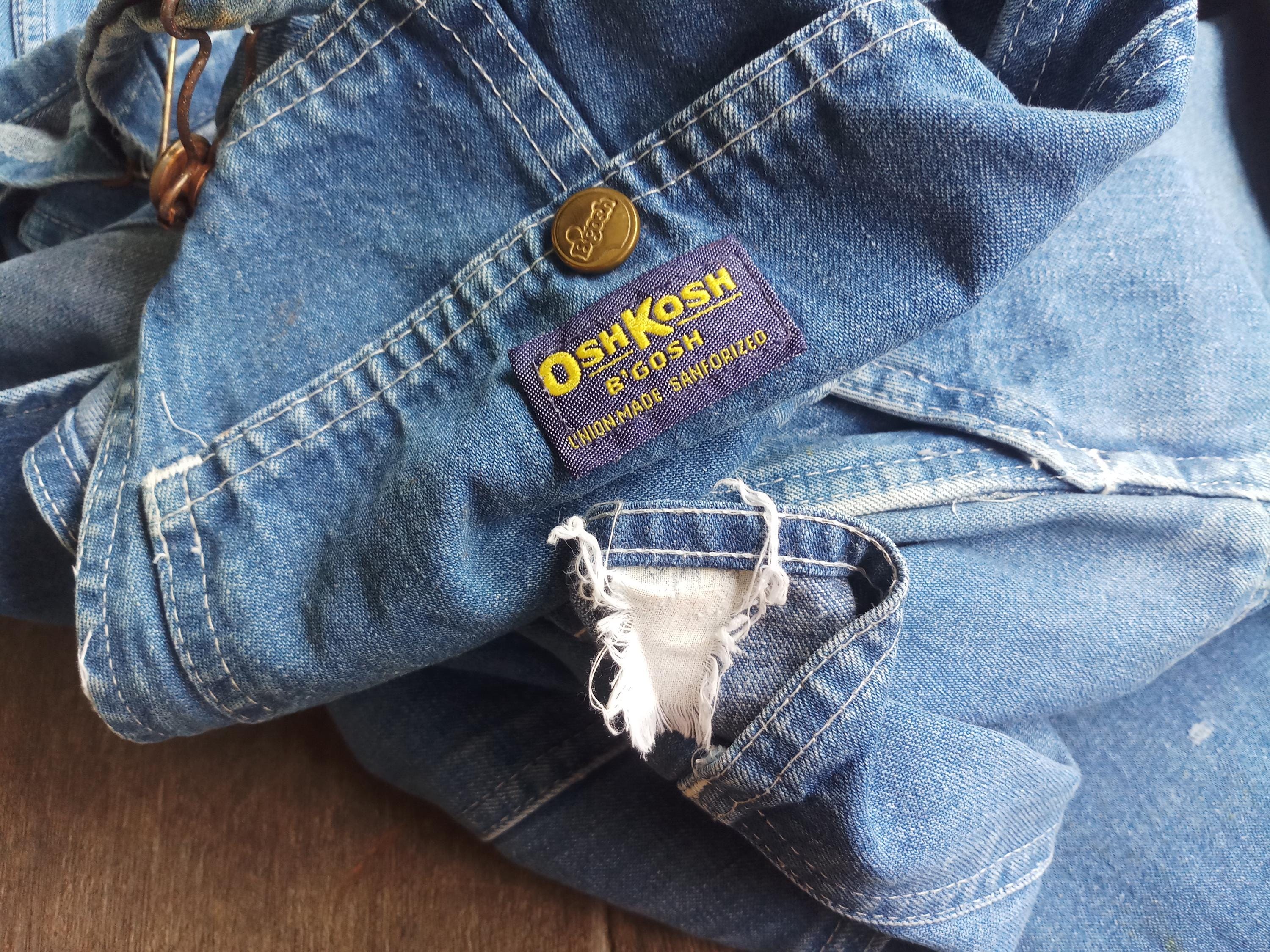 Vintage 60s Oshkosh Denim Overalls: Union Made Sanforized XS - Etsy