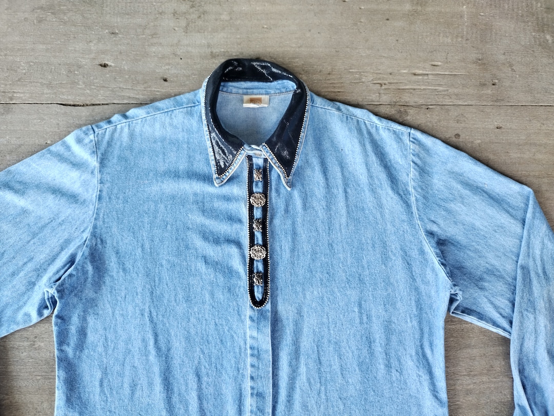 Ameri VINTAGE - Ameri VINTAGE 風　UPSIDE DOWN DENIM SHIRT Vtg Brickyard Authentics Indianapolis Speedway Denim Shirt