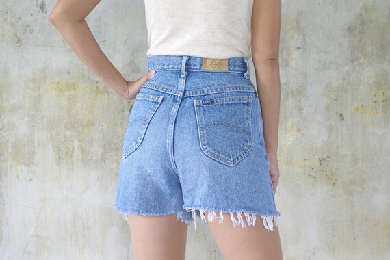 Faded Jeans Vintage 80s 90s lee Shorts Sz 5 W26 W27 lee - Etsy