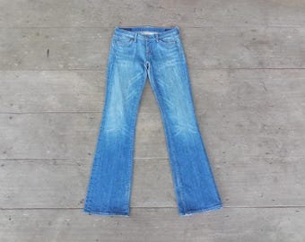 Vintage 70s Levis 684 Orange Tab Bell Bottom Jeans - W26 L31