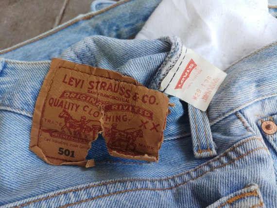 Beautiful ,Faded jeans ,Vintage 80s 90s levis 501… - image 7