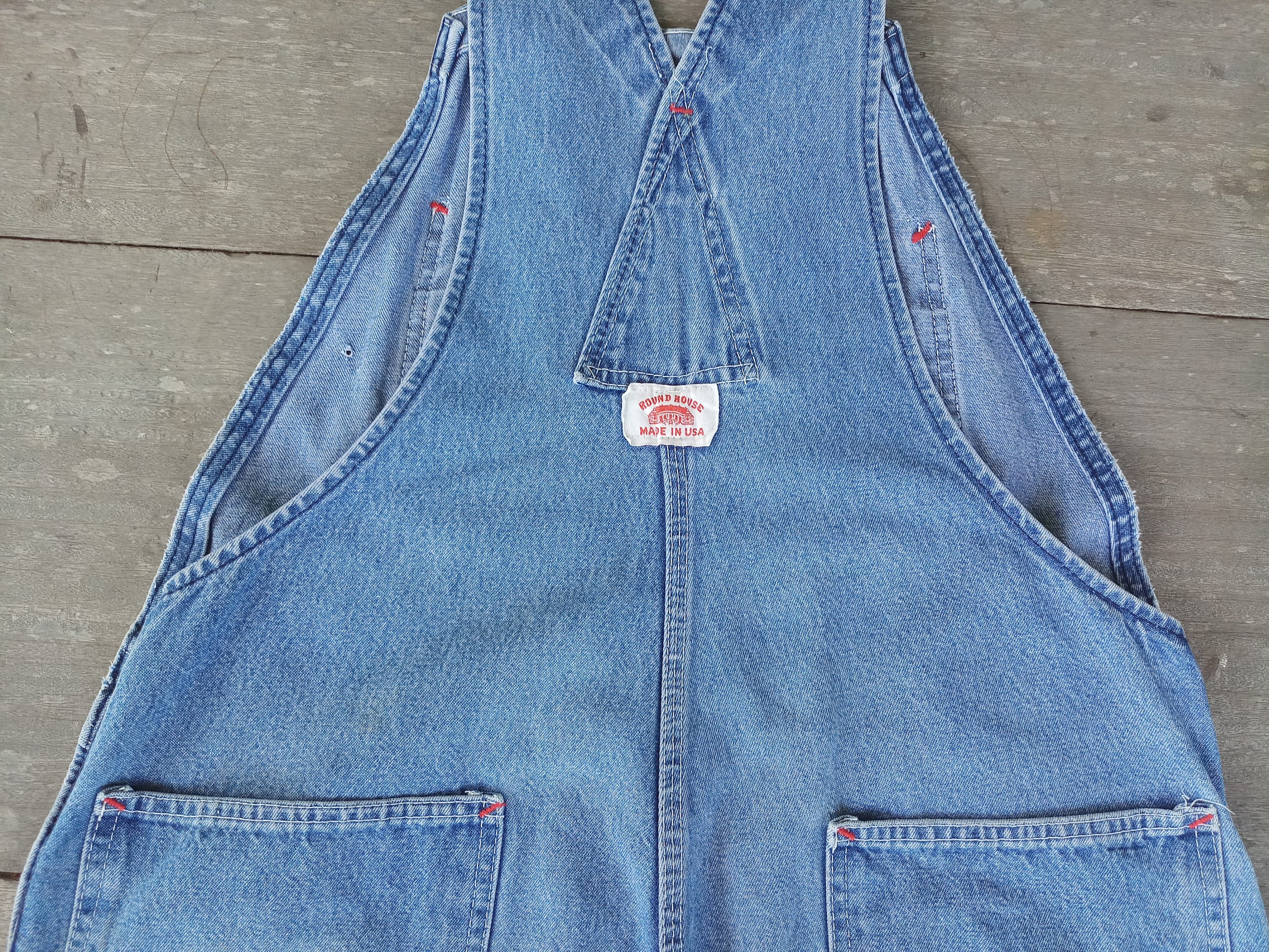 USA製 roundhouse オーバーオール 70s ビンテージ Vintage Round House Denim Overalls: 60s 70s Blue Jeans, W38 L29 - Etsy
