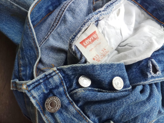 Vintage 80s Levi's 501 Jeans: Ripped Denim, Made in USA (W32 L32.5