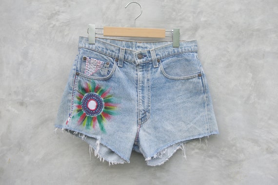 levis 505 shorts womens