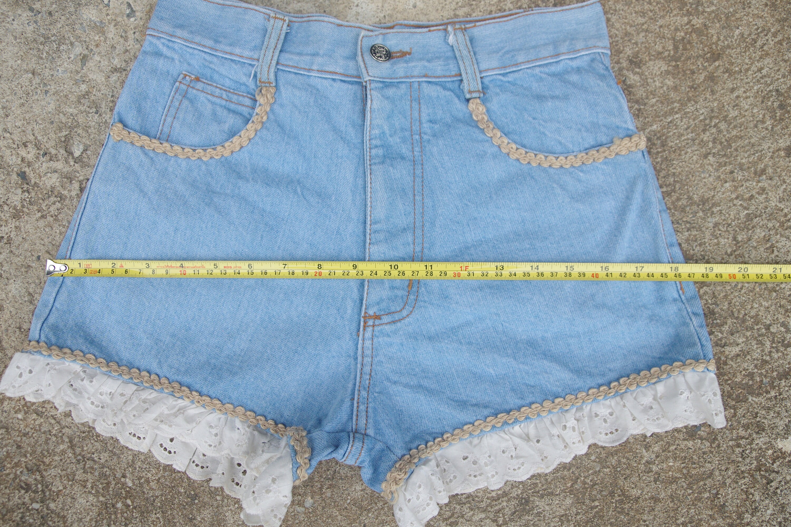 【KOOLOSET】Western Vintage Bermuda Denim Faded Jeans,vintage 80s 90s ,california Concopts Shorts Sz 5