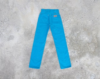 Vintage Wrangler Jeans: 80s Blue Denim, Made in USA, W26 L33