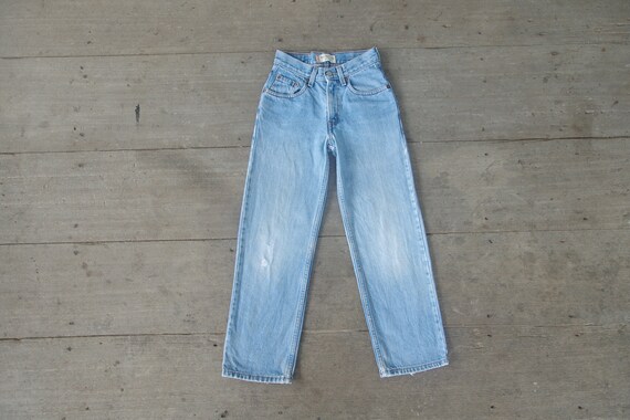 Vervaagde jeans Vintage kids Levis 550 rode tab W 23 W24 L26 | Etsy  Nederland