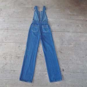 Rare ,Beautiful ,Vintage 60s70s Zipper front SOB Shades of Blue Overalls W24 W25 W26 ,scovil zipper ,Overalls Bib,cool,hipster,sexsy , USA image 3