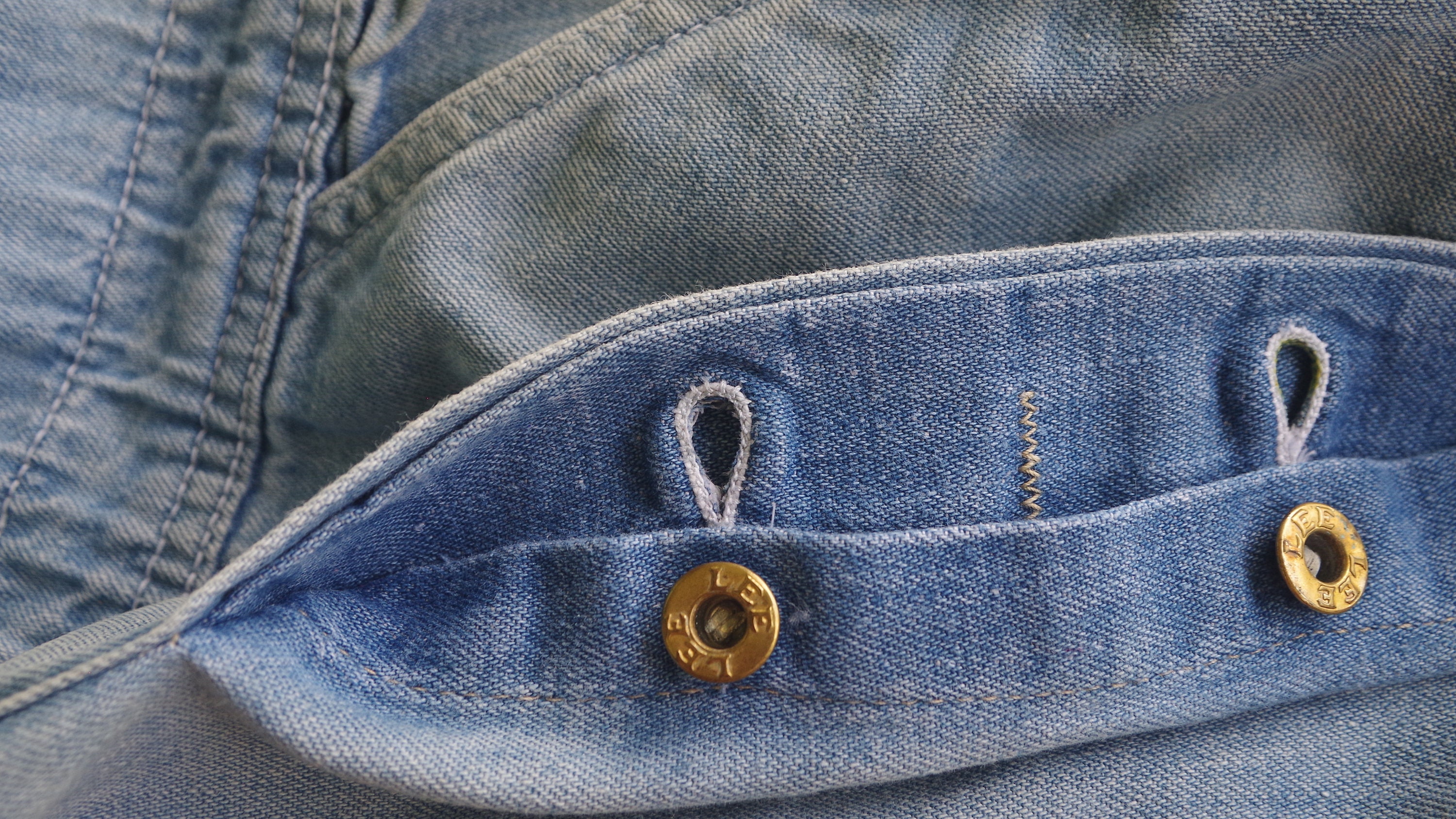 Vintage 40s/50s Lee Denim Overalls W34 - Faded Blue Jeans - Etsy
