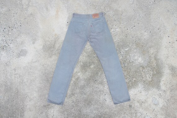 Vintage 90s levis 501 W29 W30 L33 ,gray jeans,lev… - image 3