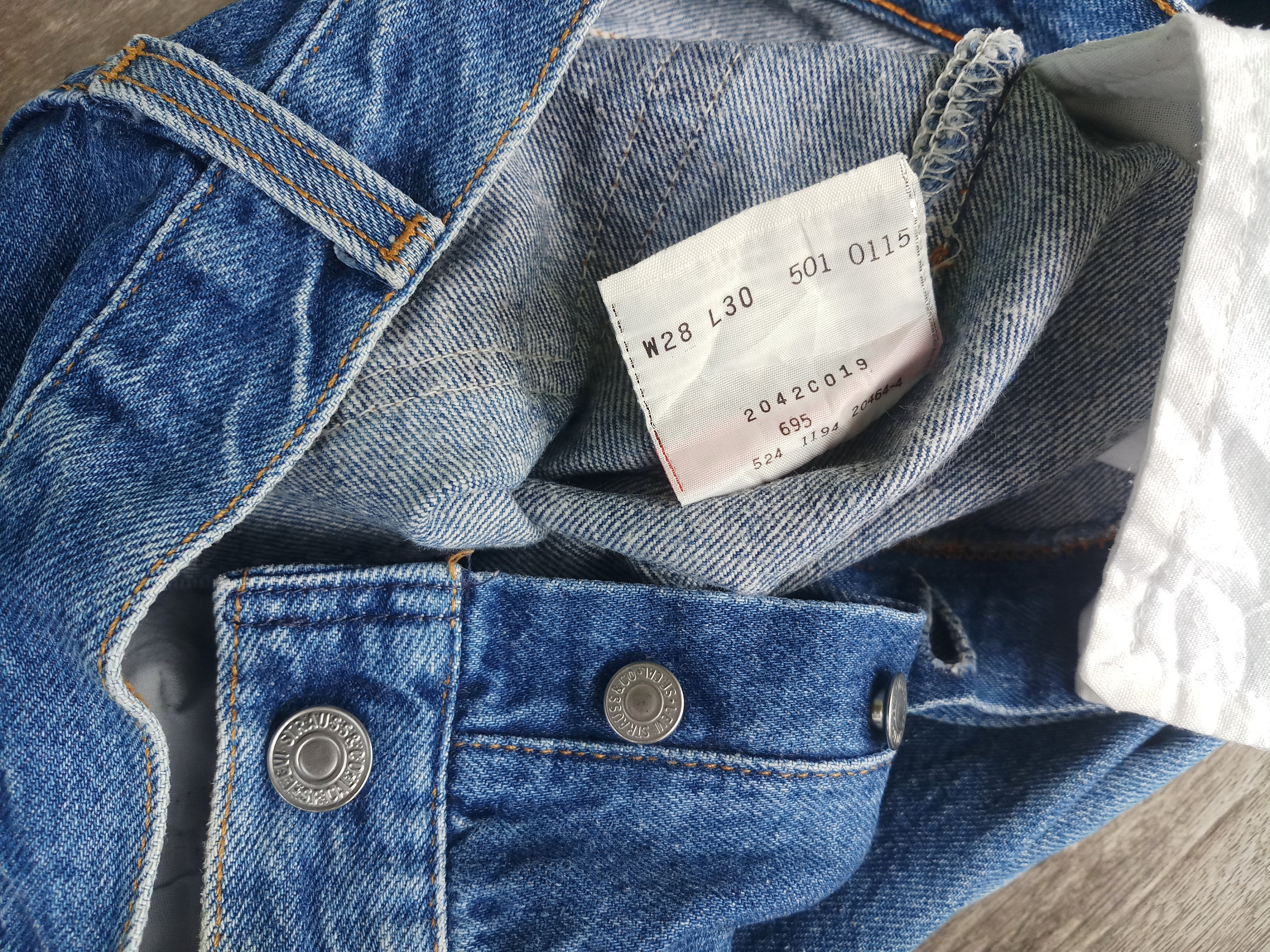 Vintage Levis 501 Jeans W28 L30 - Faded Denim Made in USA - Etsy