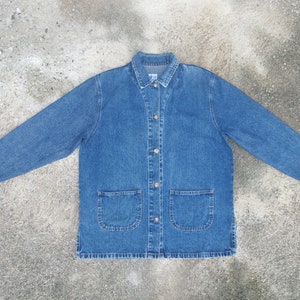 Veste workwear vintage en jean français - Taille 14