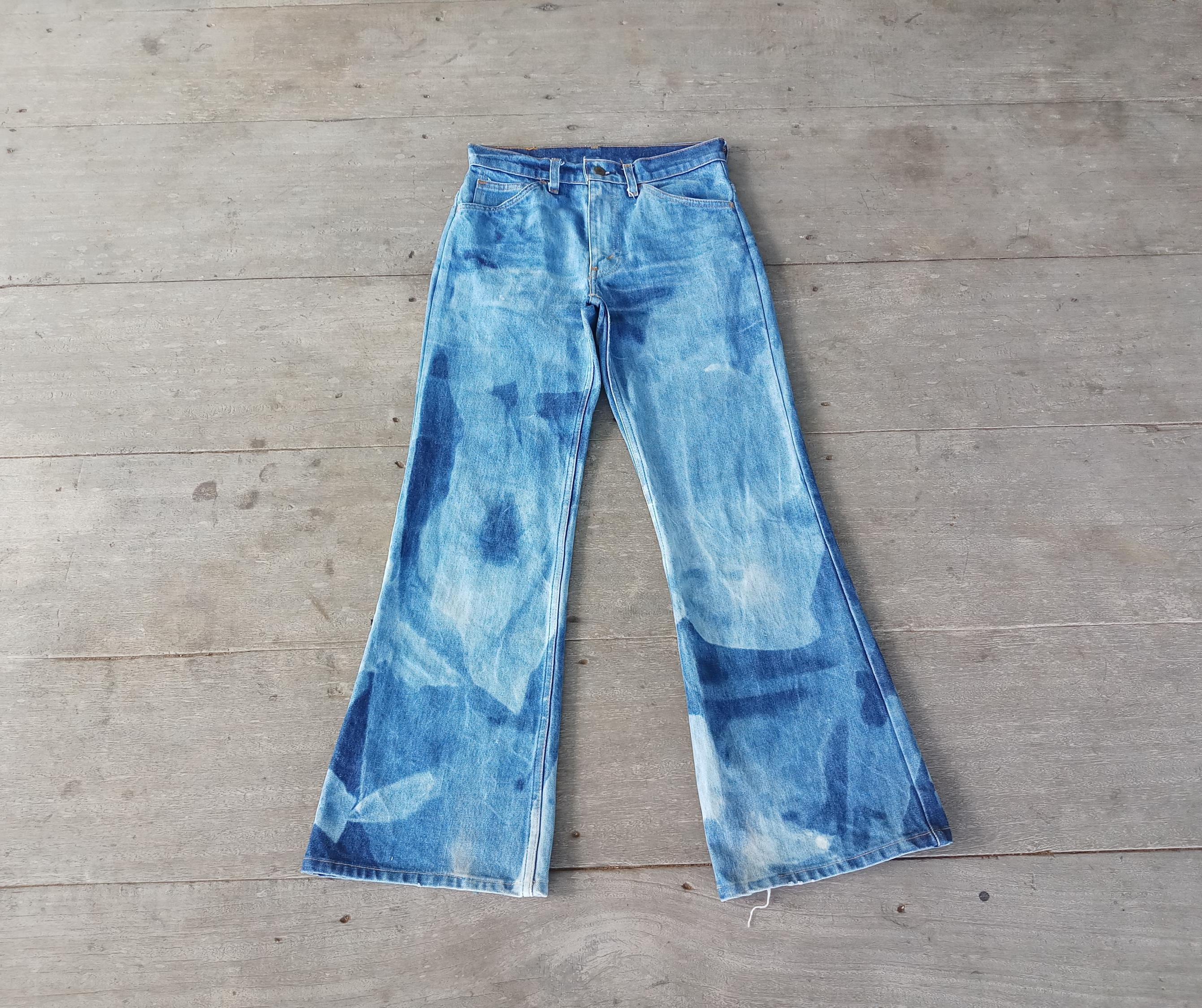 70s France製 Levis602 flare denim W28 L34 Vintage 70s Blue Levi's 617-0217 Orange Tab Deadstock Denim Flares
