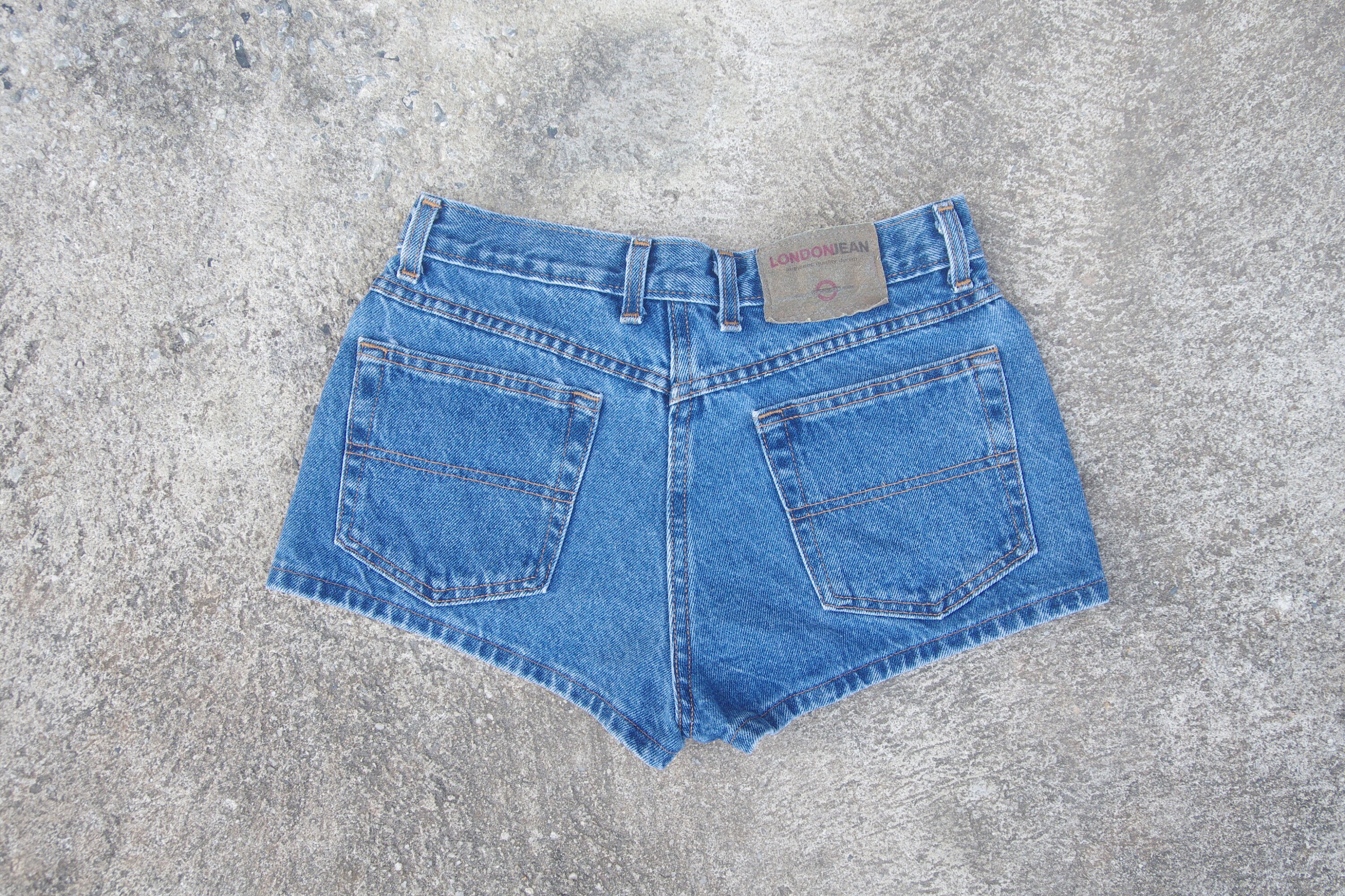 Vintage 90s Denim Jean Shorts: Low Waist, W27 - Etsy