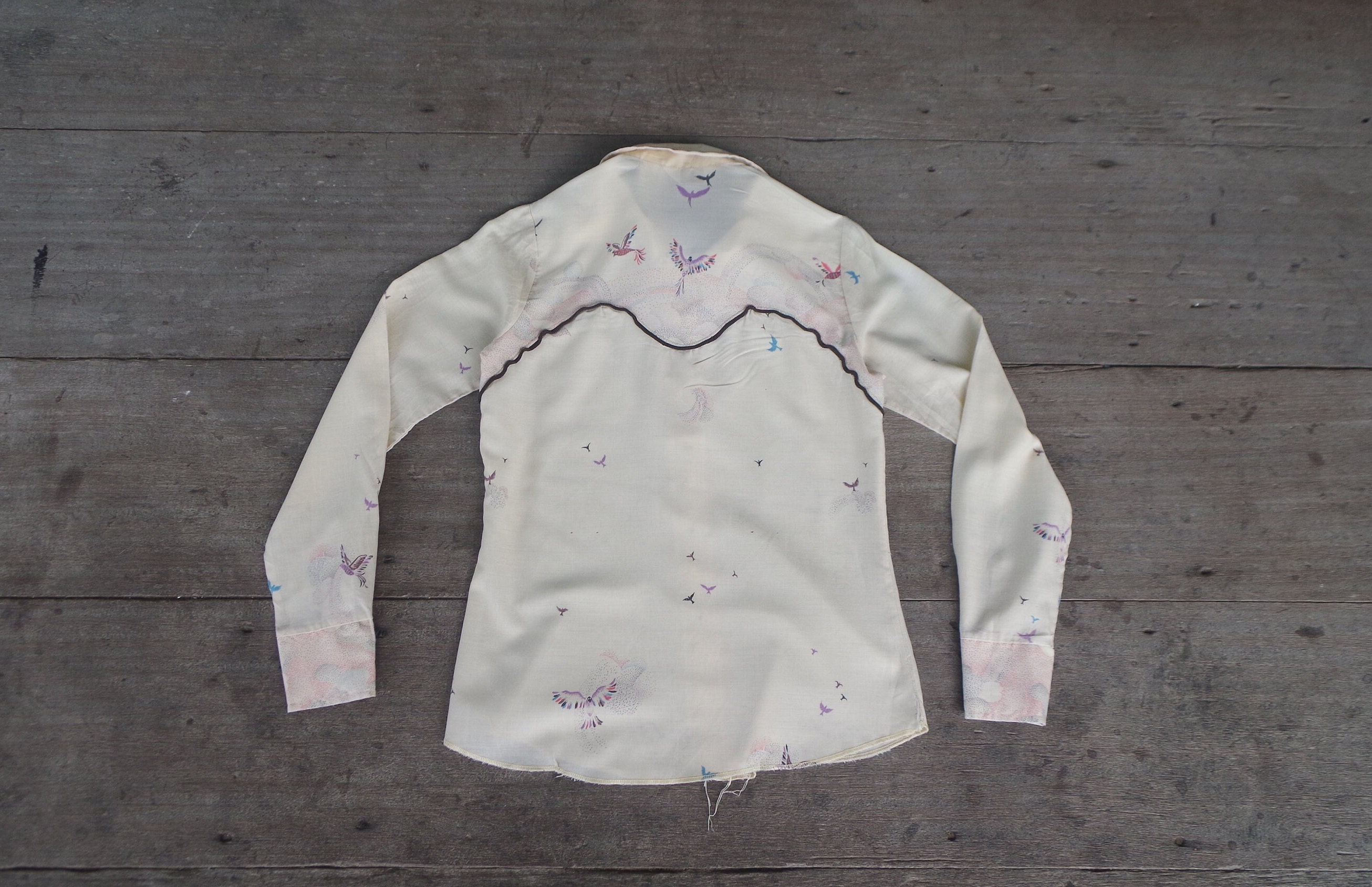 Larry Mahan 80年代 ウエスタンシャツ 刺繍 L Larry Mahan 80年代 ウエスタンシャツ 刺繍 L - メルカリ