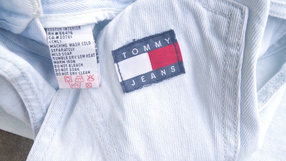 Beautiful ,Vintage Tommy Overalls size XS -S W30 … - image 7