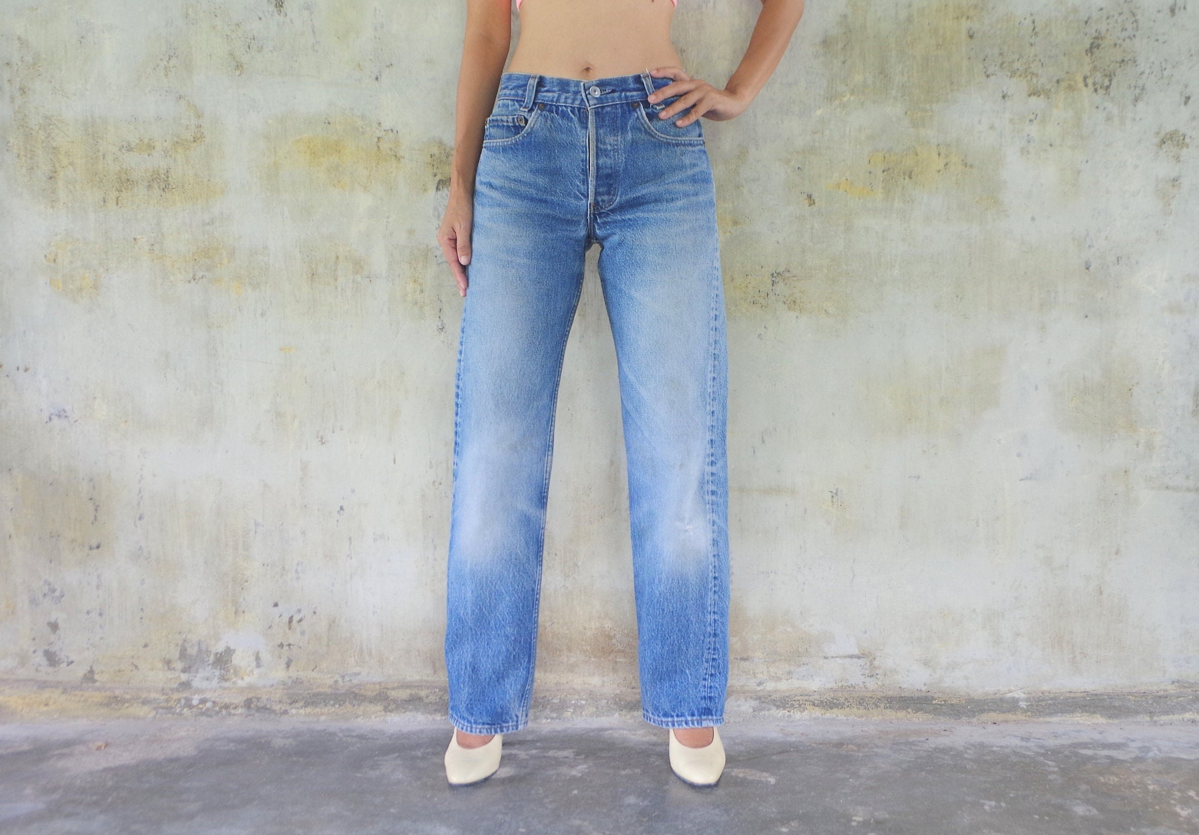 Beautiful faded Jeansvintage 80s Levis 701 Students Fit W27 - Etsy