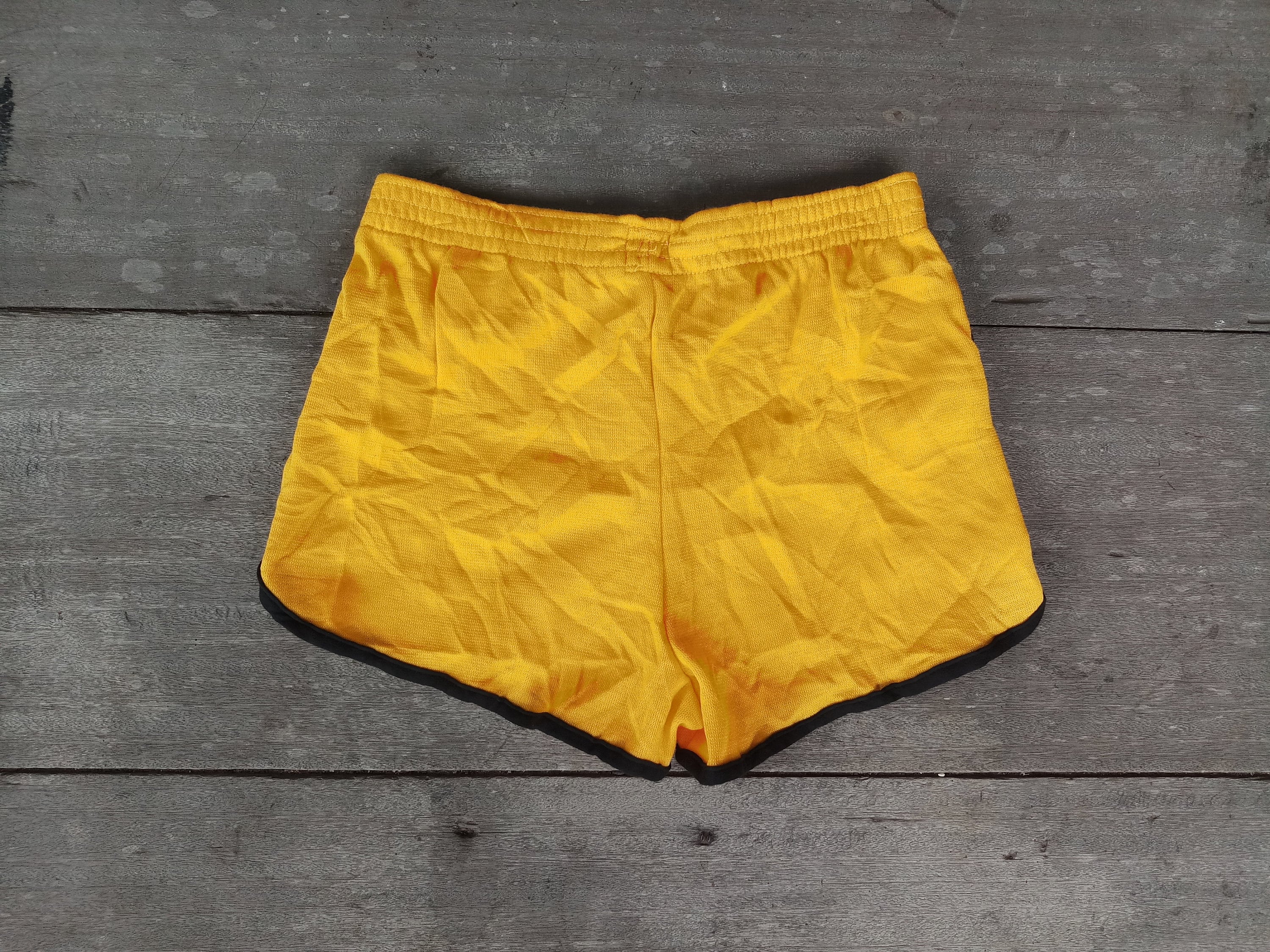 Vintage Spyrotex Sport Shorts: 80s/90s Yellow Gym Shorts, Size S