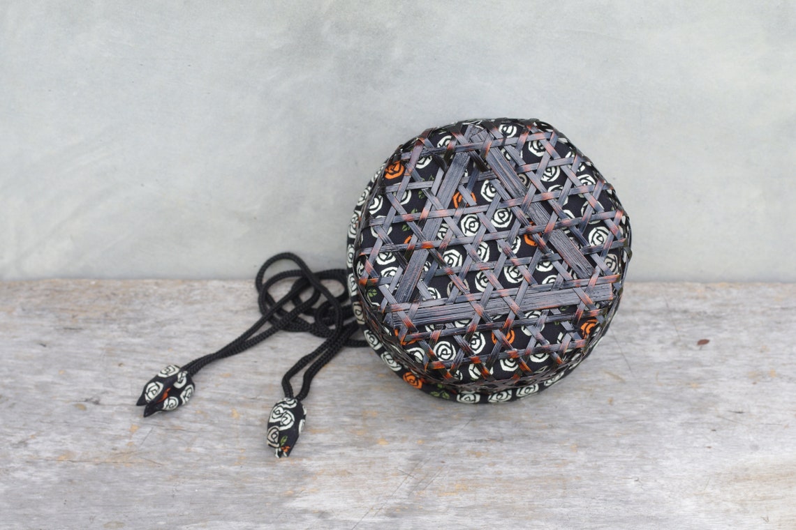 Vintage Bag Japankinchaku Bag Basket Handbag Vintage Etsy