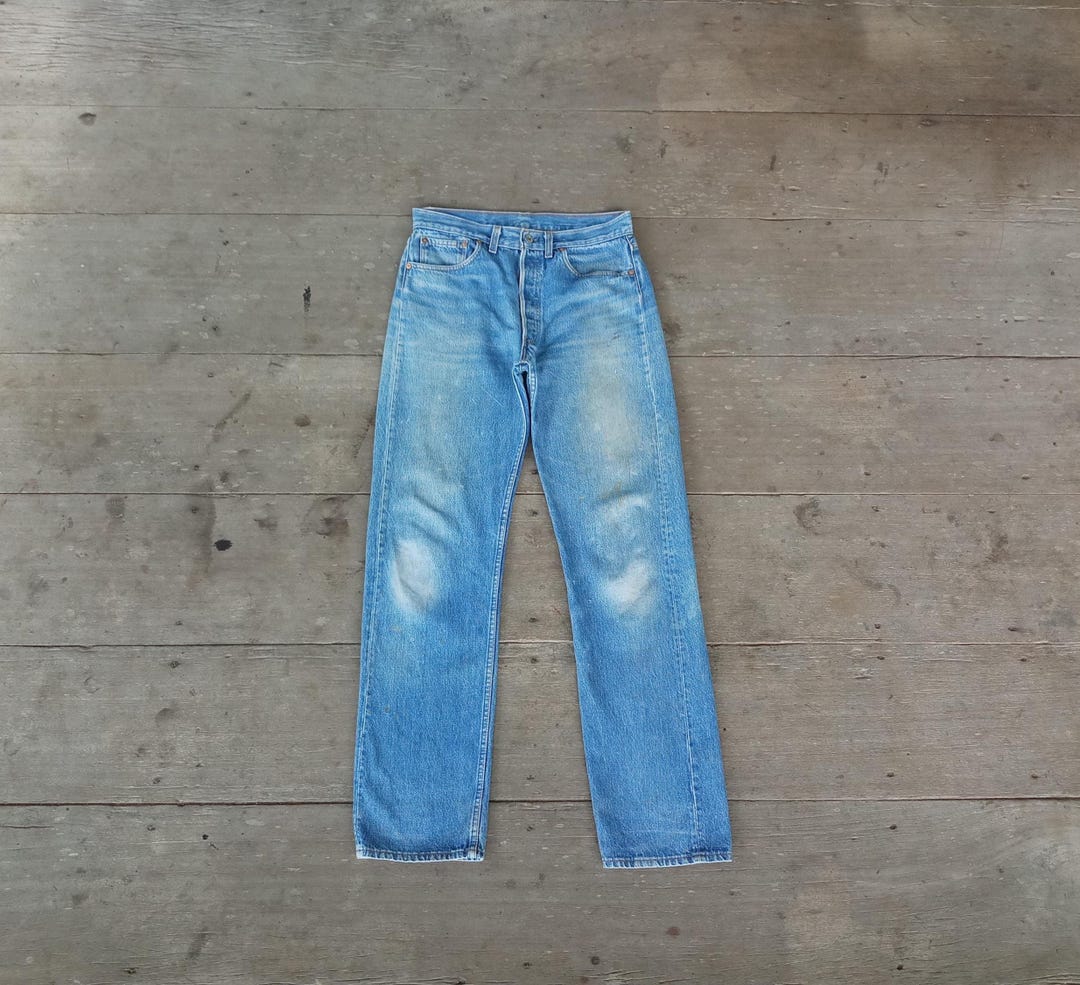 Vintage 80s Levi's 501 Jeans: Ripped Denim, Made in USA (W32 L32.5